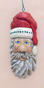 CraZ Carver Ornaments Santa Basswood 